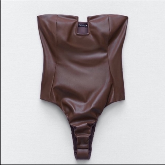 Zara leather blazer/top set - Picture 16 of 16